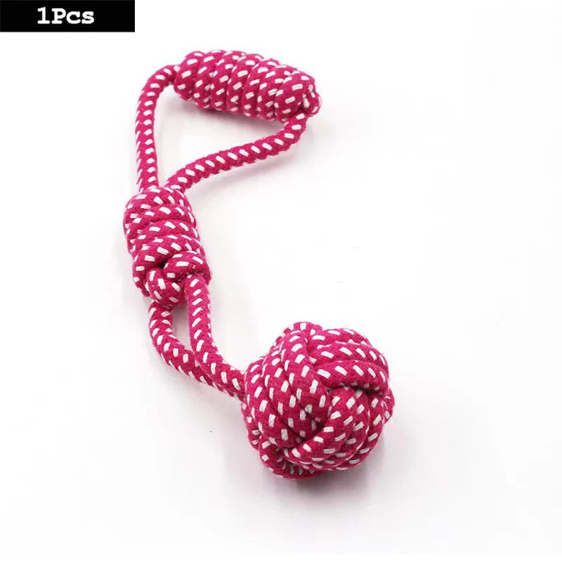 Durable Cotton Rope Dog Chew Toy for Teeth Cleaning - Smarsty