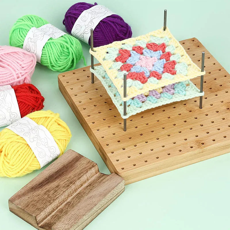 Bamboo Crochet Knitting Blocking Board Kit for Easy Crafting - Smarsty
