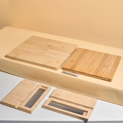 Bamboo Crochet Knitting Blocking Board Kit for Easy Crafting - Smarsty