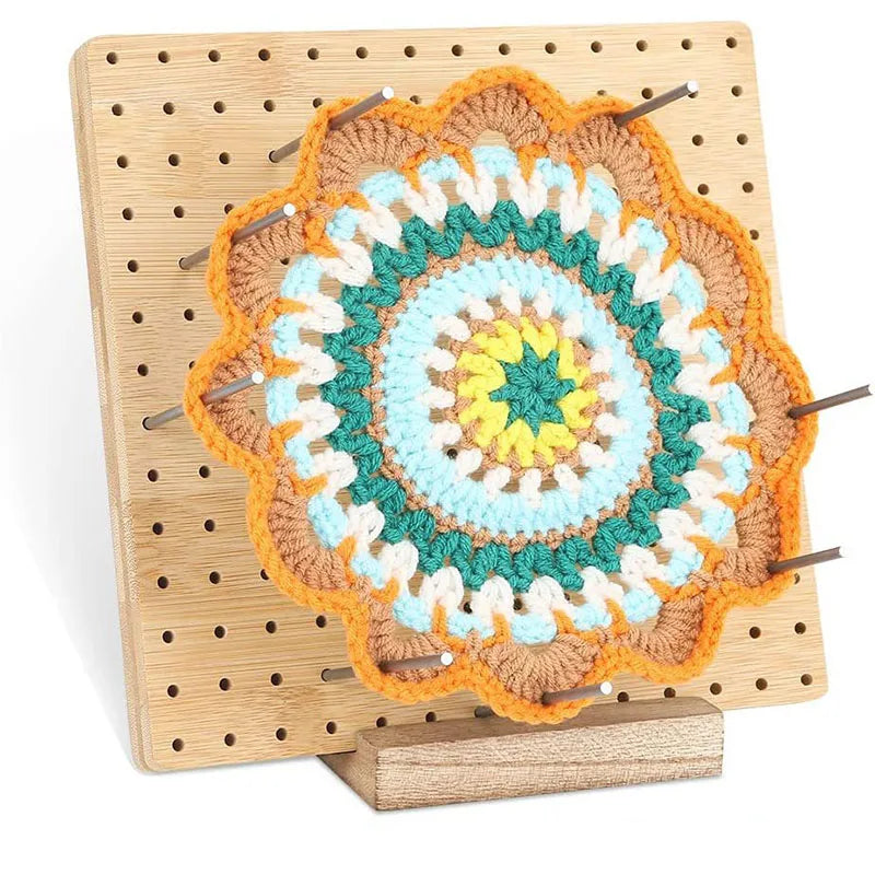 Bamboo Crochet Knitting Blocking Board Kit for Easy Crafting - Smarsty