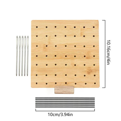Bamboo Crochet Knitting Blocking Board Kit for Easy Crafting - Smarsty