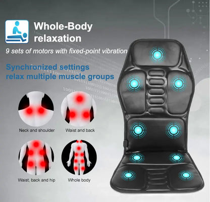 KLASVSA Electric Back Massager Cushion for Pain Relief - Smarsty