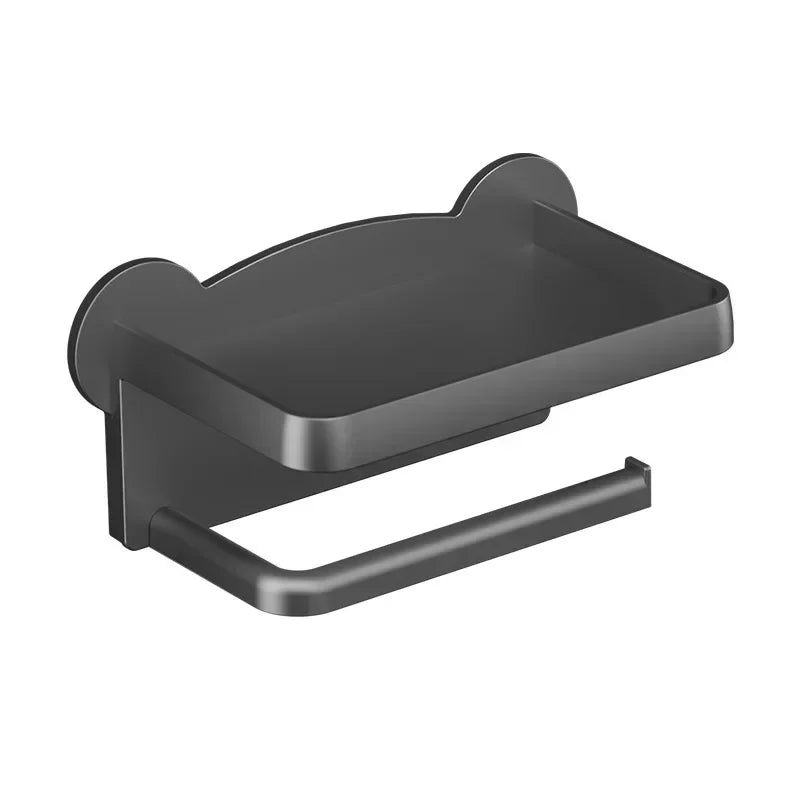 Modern Wall-Mounted Toilet Paper Holder with Storage Shelf - Smarsty