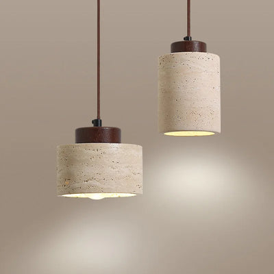 Japanese Wabi-Sabi Yellow Stone Pendant Light - Smarsty