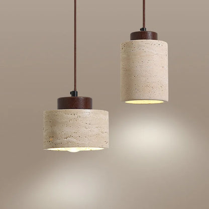 Japanese Wabi-Sabi Yellow Stone Pendant Light - Smarsty