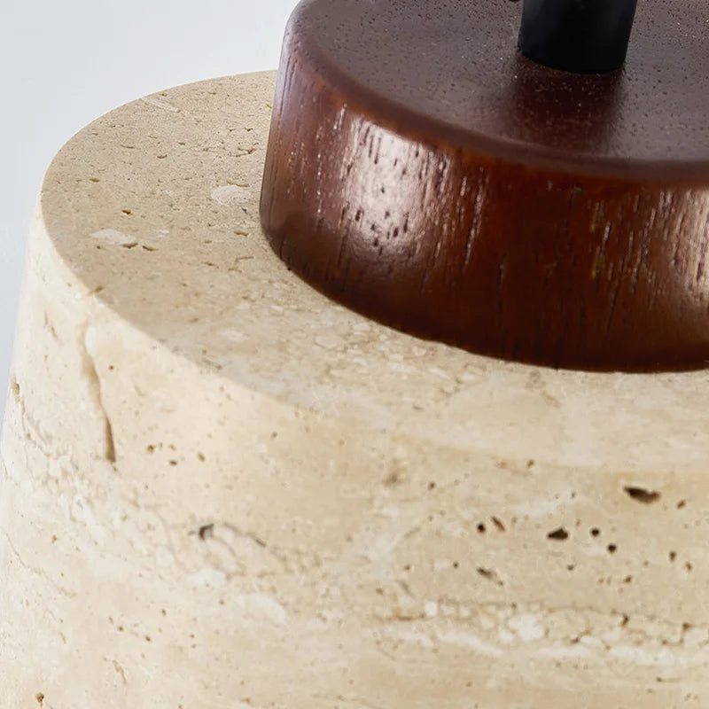 Japanese Wabi-Sabi Yellow Stone Pendant Light - Smarsty