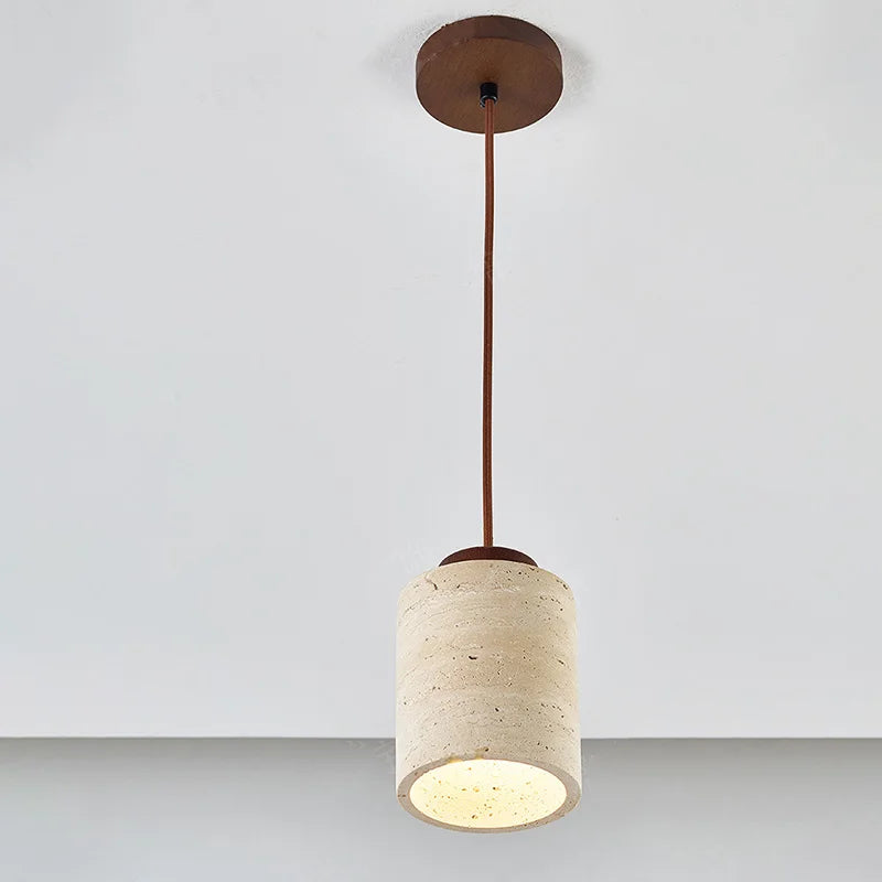 Japanese Wabi-Sabi Yellow Stone Pendant Light - Smarsty