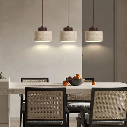 Japanese Wabi-Sabi Yellow Stone Pendant Light - Smarsty
