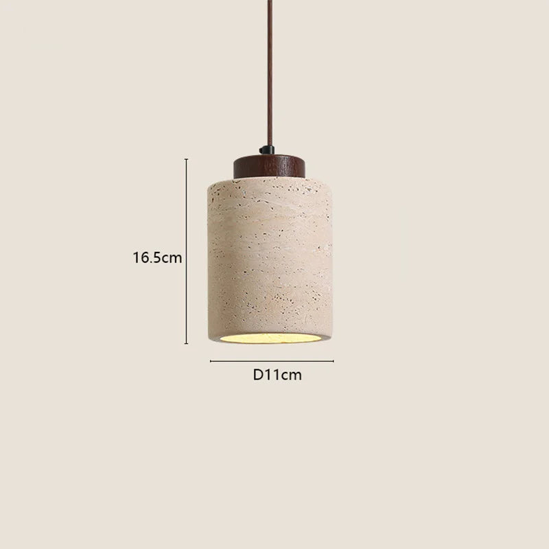 Japanese Wabi-Sabi Yellow Stone Pendant Light - Smarsty
