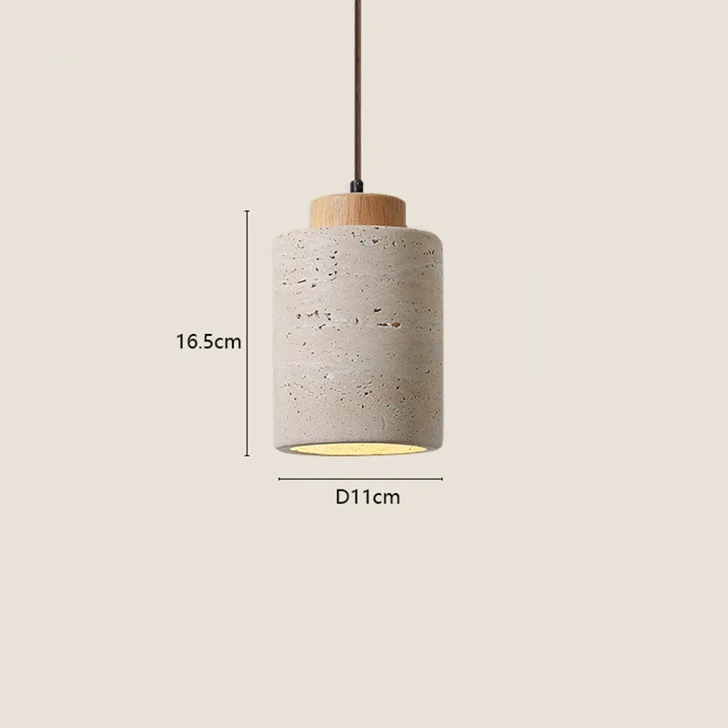 Japanese Wabi-Sabi Yellow Stone Pendant Light - Smarsty