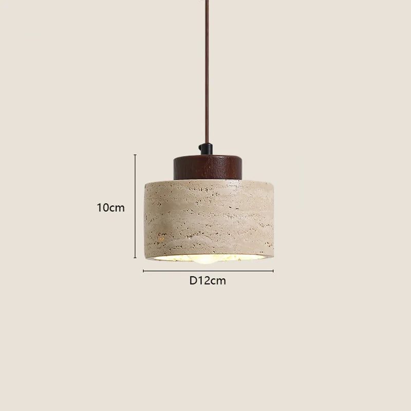 Japanese Wabi-Sabi Yellow Stone Pendant Light - Smarsty