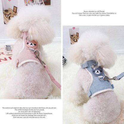Small Pet Vest Harness with Leash for Safe Walking - Smarsty