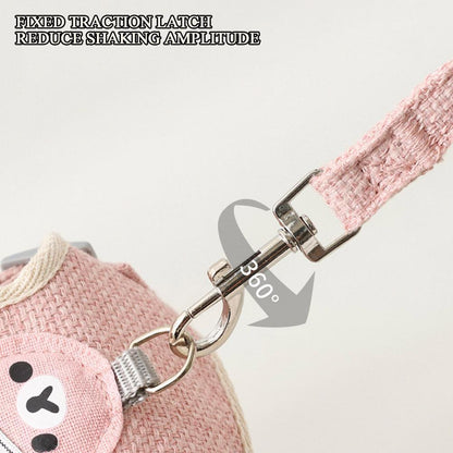 Small Pet Vest Harness with Leash for Safe Walking - Smarsty