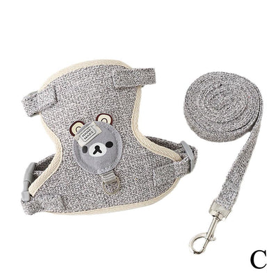 Small Pet Vest Harness with Leash for Safe Walking - Smarsty