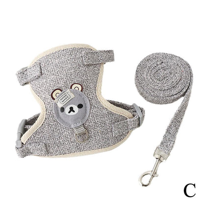 Small Pet Vest Harness with Leash for Safe Walking - Smarsty