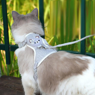 Small Pet Vest Harness with Leash for Safe Walking - Smarsty