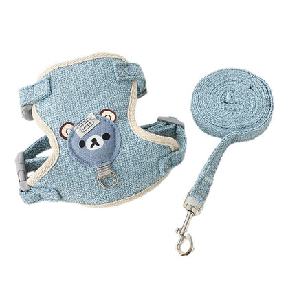 Small Pet Vest Harness with Leash for Safe Walking - Smarsty