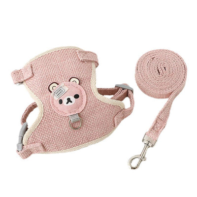 Small Pet Vest Harness with Leash for Safe Walking - Smarsty