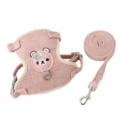 Small Pet Vest Harness with Leash for Safe Walking - Smarsty