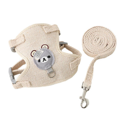 Small Pet Vest Harness with Leash for Safe Walking - Smarsty