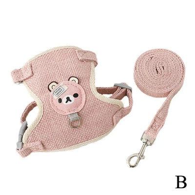 Small Pet Vest Harness with Leash for Safe Walking - Smarsty