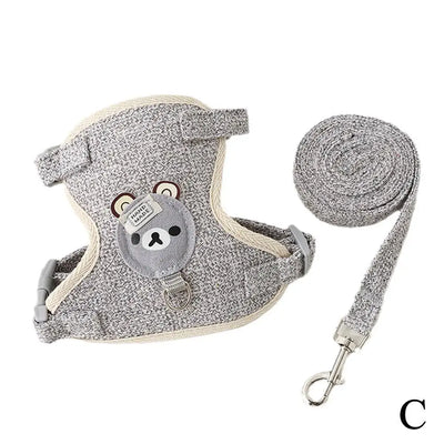 Small Pet Vest Harness with Leash for Safe Walking - Smarsty