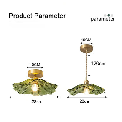 Vintage Flower Glass Pendant Light Fixture for Home Decor - Smarsty