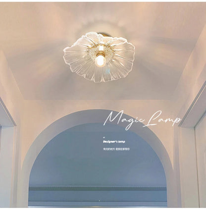 Vintage Flower Glass Pendant Light Fixture for Home Decor - Smarsty