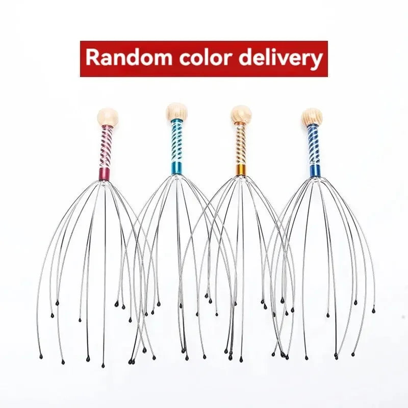 Stainless Steel Octopus Head Massager for Ultimate Relaxation - Smarsty