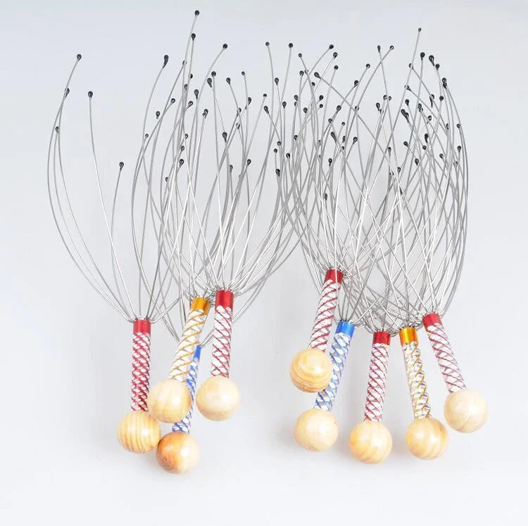 Stainless Steel Octopus Head Massager for Ultimate Relaxation - Smarsty