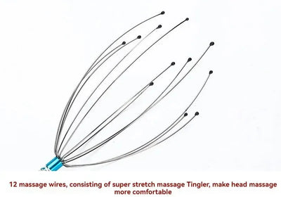 Stainless Steel Octopus Head Massager for Ultimate Relaxation - Smarsty