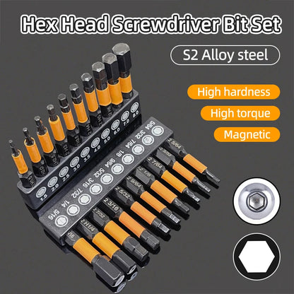Magnetic Hex Head Allen Wrench Bit Set - Smarsty