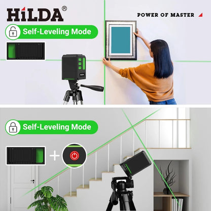 HILDA Green Laser Level Tool for Precision Alignment - Smarsty