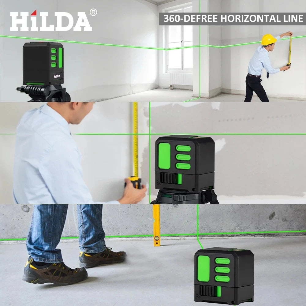 HILDA Green Laser Level Tool for Precision Alignment - Smarsty