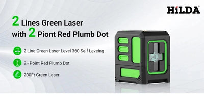 HILDA Green Laser Level Tool for Precision Alignment - Smarsty