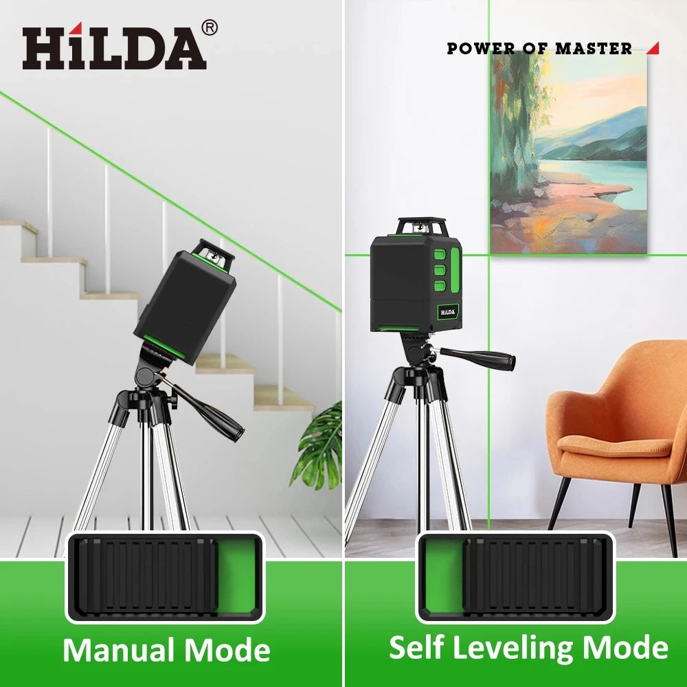 HILDA Green Laser Level Tool for Precision Alignment - Smarsty