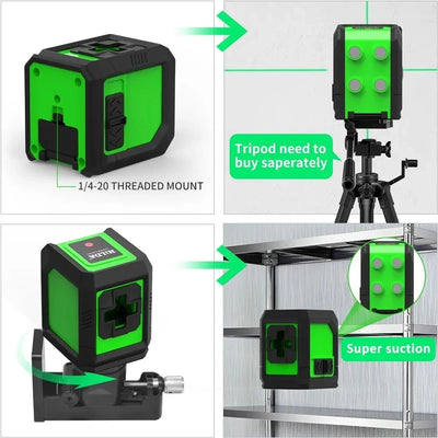 HILDA Green Laser Level 360 Automatic Precision Tool - Smarsty