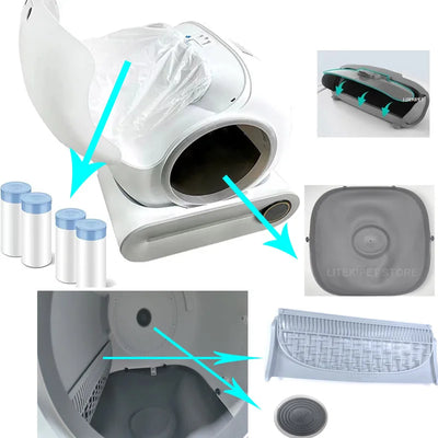 Tonepie Cat Litter Box Ventilation Screen Filter - Smarsty