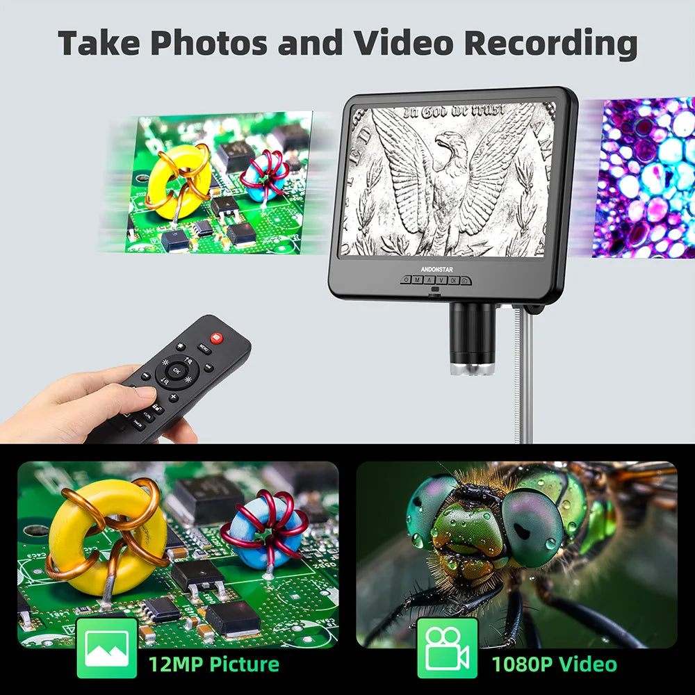 Andonstar AD210 Digital Microscope with Adjustable LCD Display - Smarsty