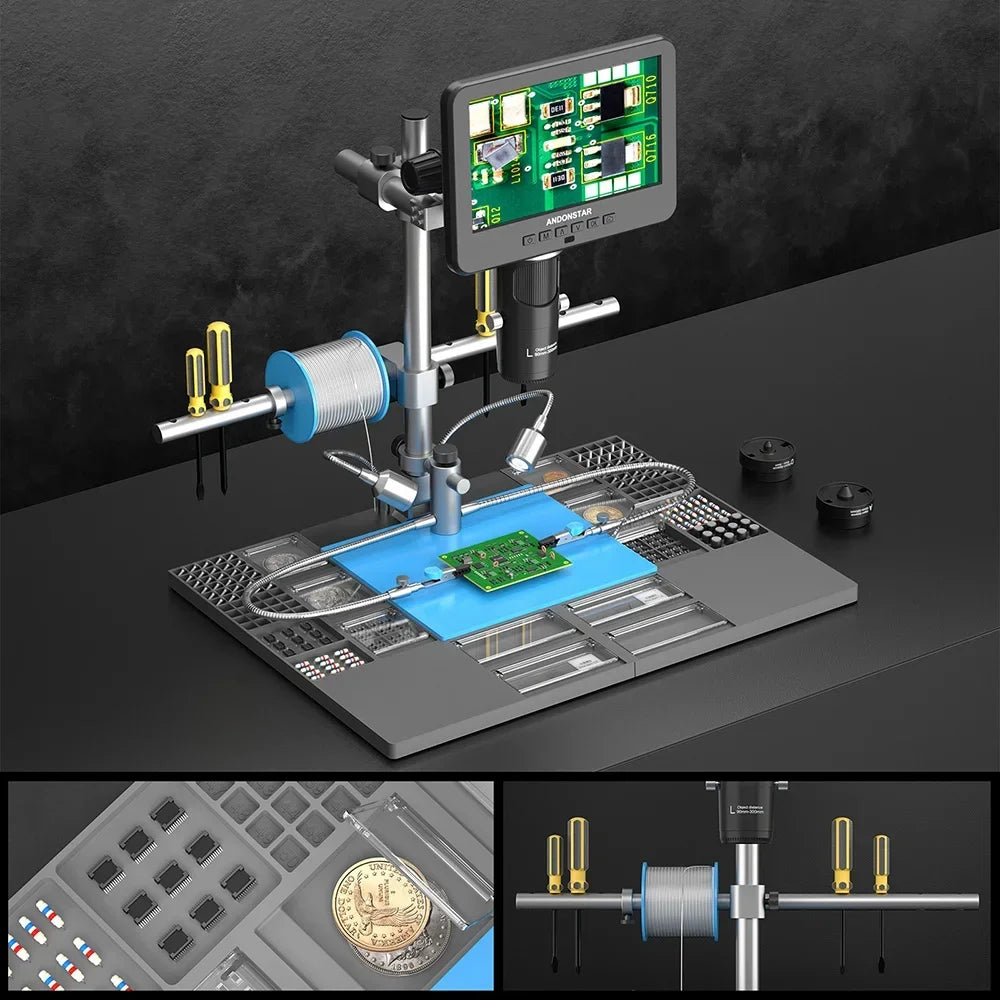 Andonstar 2025 Trinocular 2000X UHD Digital Microscope - Smarsty