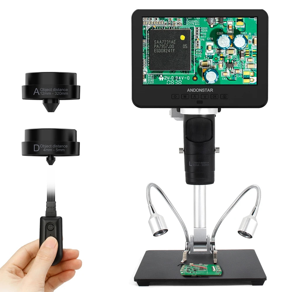 Andonstar 2025 Trinocular 2000X UHD Digital Microscope - Smarsty