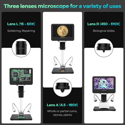 Andonstar 2025 Trinocular 2000X UHD Digital Microscope - Smarsty