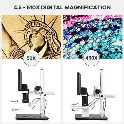 Andonstar 2025 Trinocular 2000X UHD Digital Microscope - Smarsty