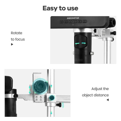 Andonstar 2025 Trinocular 2000X UHD Digital Microscope - Smarsty