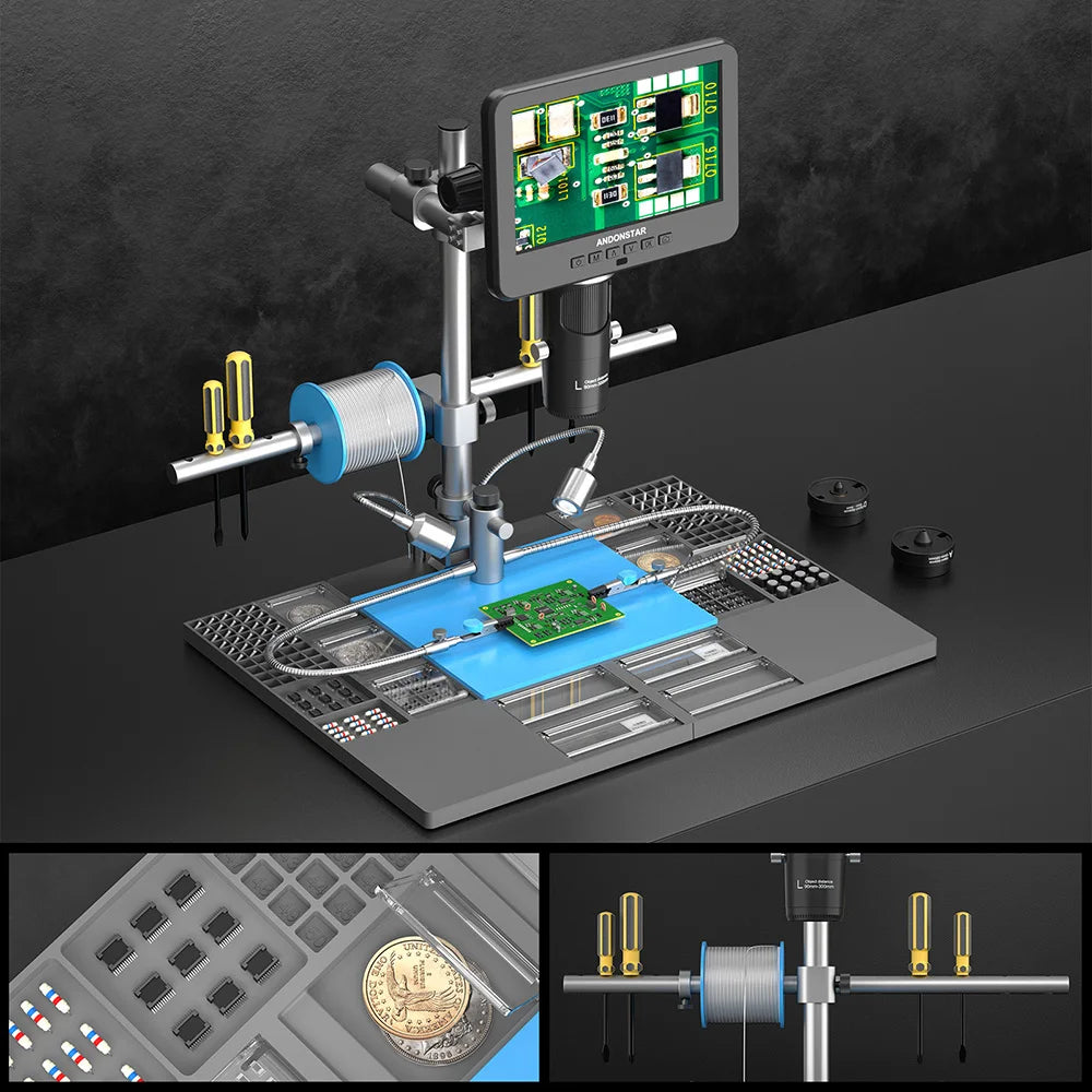 Andonstar 2025 Trinocular 2000X UHD Digital Microscope - Smarsty