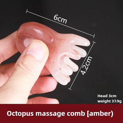 Resin Octopus Scalp Massage Comb for Relaxation - Smarsty