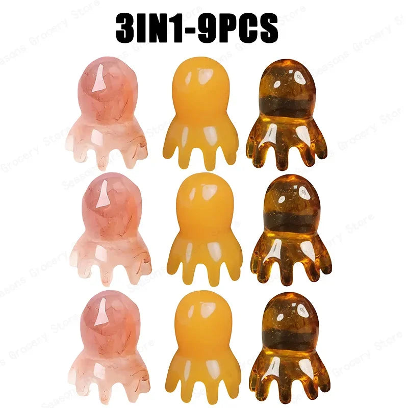 Resin Octopus Scalp Massage Comb for Relaxation - Smarsty