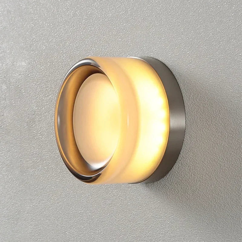 Modern LED Wall Lamp Amber Jelly Fixture for Home Decor - Smarsty
