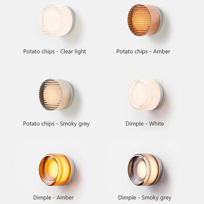 Modern LED Wall Lamp Amber Jelly Fixture for Home Decor - Smarsty