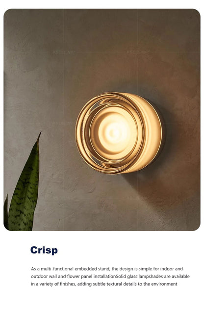Modern LED Wall Lamp Amber Jelly Fixture for Home Decor - Smarsty
